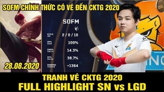 SN vs LGD Highlight All Games LPL 2020 Regional Finals | Highlight Tranh Vé CKTG LPL 2020 | Sunning