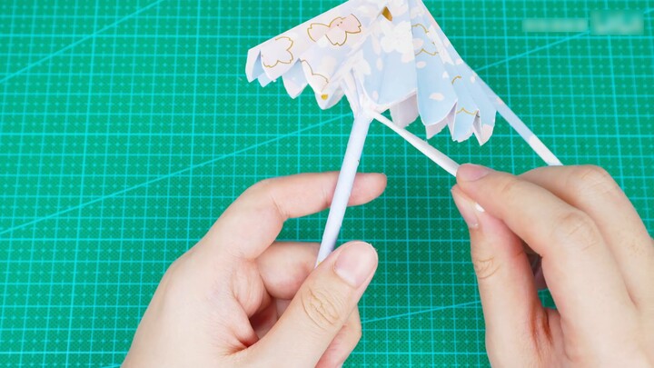 Payung kecil origami super cantik, sederhana, menyenangkan dan fleksibel!