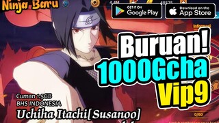 F2p Parah! Game Naruto Mobile Dapat Vip9 & Tiket 1100 Gold Melimpah Ditamah HERO UR - Ninja Academy