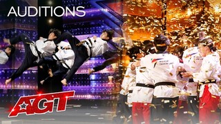 Golden Buzzer: World Taekwondo Demonstration Team Shocks the Judges - America's Got Talent 2021