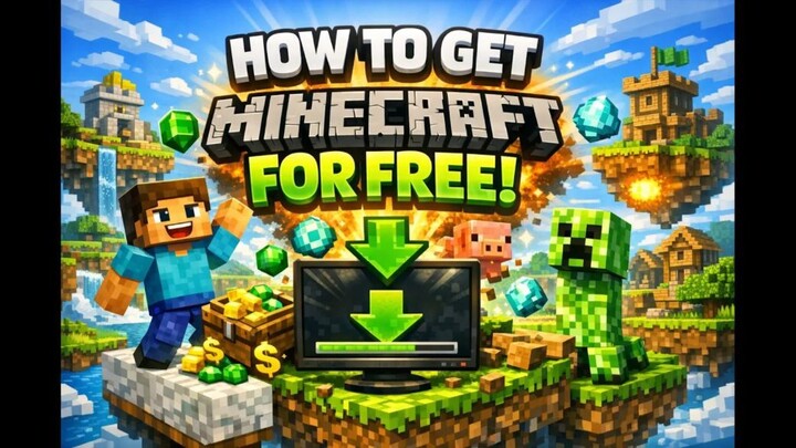 How to get minecraft for free (My first video)