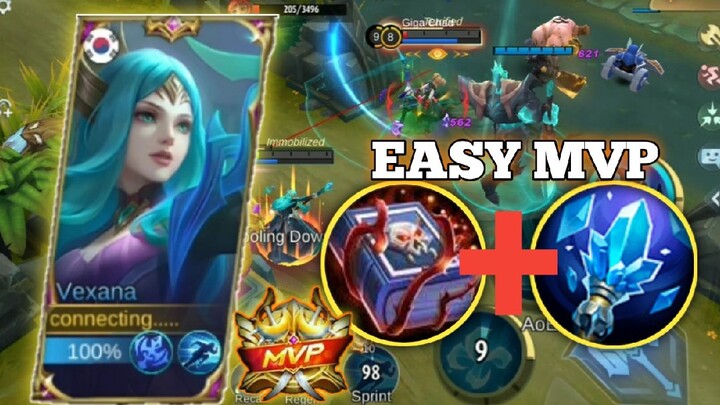 EASY MVP USING VEXANA AND BEST BUILD, TOP GLOBAL VEXANA GAMEPLAY - MLBB