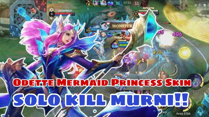 SOLO KILL MURNI!! Odette Gameplay Epic No Settingan 🔥