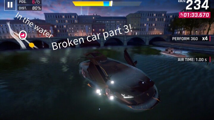 Broken car part
