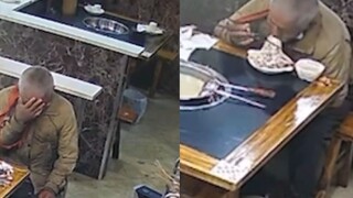 一天没吃饭拾荒老人，凌晨进火锅店要热水，老板举动让老人热泪盈眶