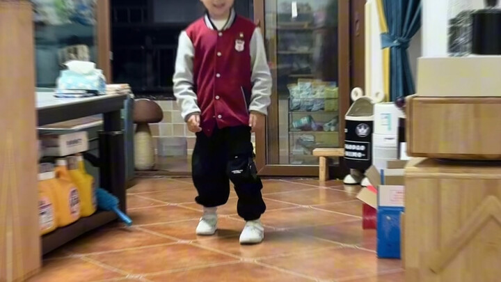 Doudou, whose bowlegs were once severe, has now grown into a little one striding confidently forward