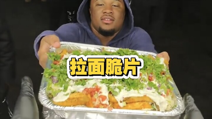 Bring Your Own Food: $10 Extra for Add-Ins — Customer Brings Ramen Crisps, and the Truck Chef Is Sho