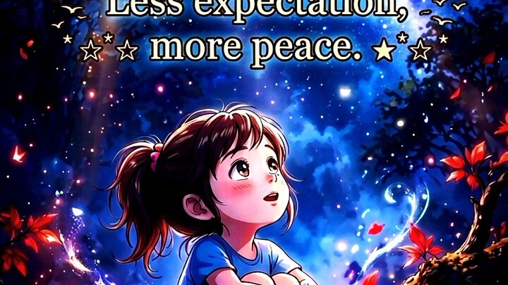 Less Expectation, More Peace ✨ | Deep Life Quote