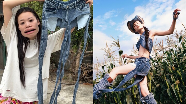 سمعت أنكم تريدون رؤيتي وأنا أرتدي جينز ممزق للغاية؟