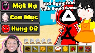 JAYGRAY THỬ THÁCH 100 NGÀY LÀM LÍNH SQUID GAME SINH TỒN TRONG MINECRAFT*TRÒ CHƠI CON MỰC 🎲🦑