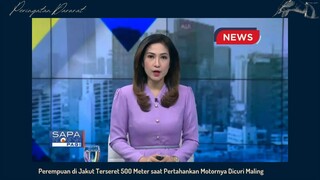 Terseret 500 meter mempertahankan motornya dari begal