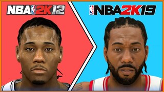 KAWHI LEONARD evolution [NBA 2K12 - NBA 2K19]