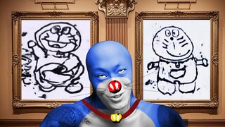 Doraemon sangat puas dengan potretnya (file tambahan)