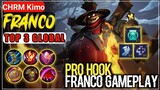 World Rank No.3 Franco | Full Gameplay by [ CHRM Kimo ] - Mobile Legeds Bang Bang