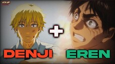 GANTENGNYAA PACARKU~ Denji sama Eren Ikut Trend TikTok ini🗿☝️ [Speed Paint]