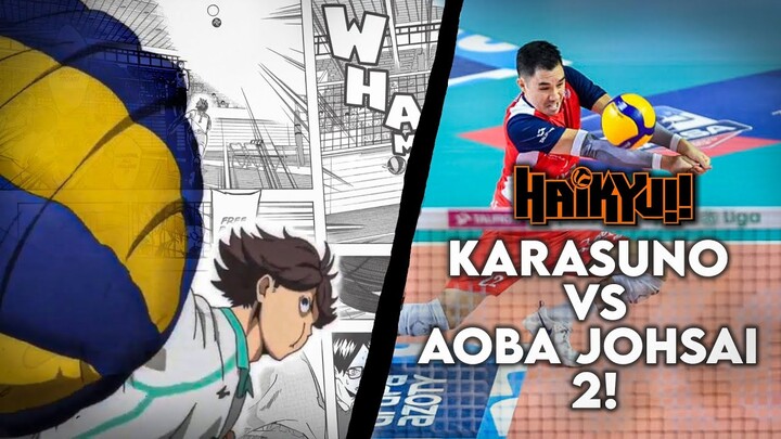 Olympic Libero Reacts to Karasuno vs. Aoba Johsai 2 (Haikyu!! Season 2)