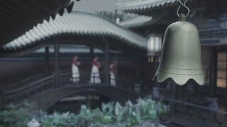 [Qing Ping Le beautiful empty mirror material 1] Ancient style: flowers blooming, palace courtyard, 