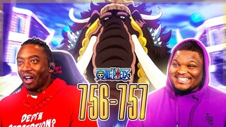THE BEAST PIRATES WERE HERE?! OP - Episode 756, 757 | Reaction