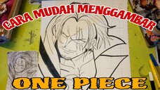 menggambar manga ONE PIECE