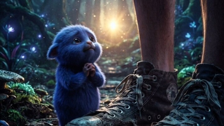 The Mysterious Blue Creature in the Forest 💙🌲 | A Heartwarming Short Story