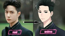 Remake Wang Yibo in my style ( anime version )