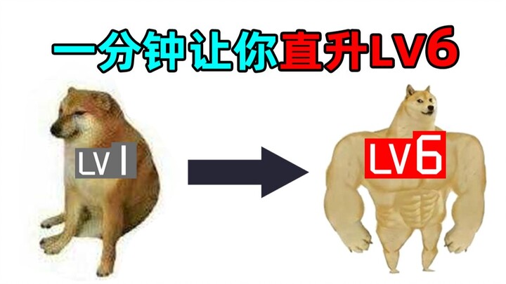 只需一分钟让你从lv1升到lv6！