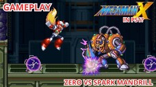 Zero Vs Spark Mandrill | Mega Man X Ps1 Remake | Gameplay | Desblazeheatnix