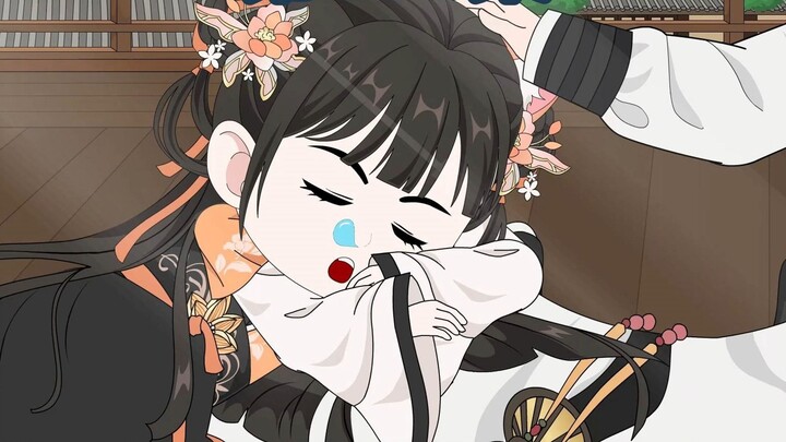 Episode 53 - Kejutan saat Lady Sanhua menyisir rambutnya untuk pertama kalinya.