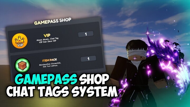 Cara Buat Gamepass Shop + Chat Tags System (Free Models)