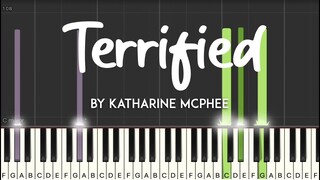 Terrified by Katharine McPhee synthesia piano tutorial + sheet music