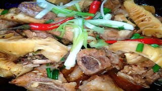 Cách làm MÓN SƯỜN KHO MĂNG  cho bữa tối thêm đậm đà ngon cơm/ By Cooking DT