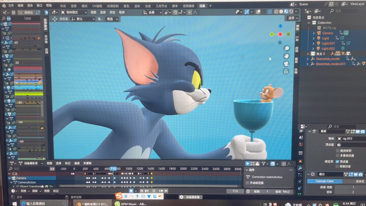 (نصف مُنتَج) فيديو جديد يعيد تجسيد مسار "توم وجيري" للمرة الثانية، عملت عليه بجدّ لمدة شهر تقريبًا، 