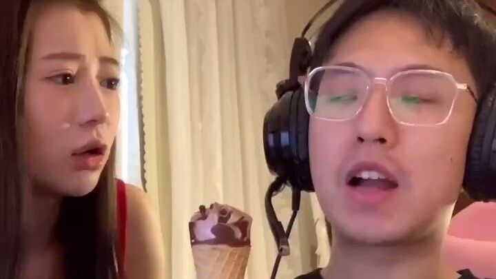 When I offered the first bite to my boyfriend…