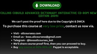 [Allcoursess.com] - Collins COBUILD Advanced Dictionary (Interactive CD-ROM New edition 2009)