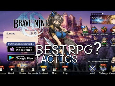 Game Tactics  Rpg Terbaik?  Brave Nine - Tactical RPG Android/Ios HD Gameplay