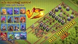ALL TH11 MAX DEFENSE vs 260 CAPACITY OF TROOPS IN TH11 | CLASH OF CLAN TROOPS CHALLENGE