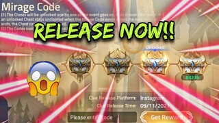 OFFICIAL MIRAGE CODE + SUMMON HERO 😱😱😯😯 | Mobile Legends: Adventure