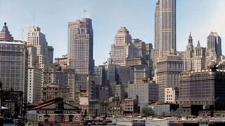 لقطات حقيقية لمدينة نيويورك الأمريكية عام 1930، ناطحات سحاب شاهقة، تبدو اليوم وكأنها تصلح لتصبح مدين