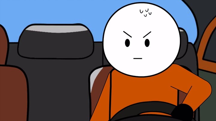 When there is a traffic jam, never follow the car in front of you on the dirt road.