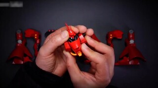 Sazabi dengan tingkat restorasi animasi tertinggi? , Perakitan set elemen Bandai HG Sazabi dan tampi