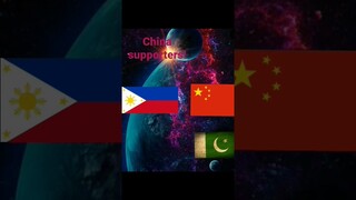 countries support china vs Philippines #shorts#geography #history #countries #viral #countryballs