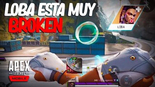 ¡¡MI PRIMERA VEZ CON LOBA *ESTA MUY OP*!! / APEX LEGENDS MOBILE - MITEK