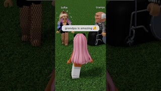 she was so mean to her grandpa over robux 😫😓#robloxshorts #roblox