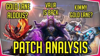 New Patch Analysis / August Update / Aldous & Kimmy Gold lane? MLBB Megatron Skin Mobile Legends2021