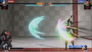 KOF15　チャンピオン　エリザベート　EX飛び道具を跳ね返す