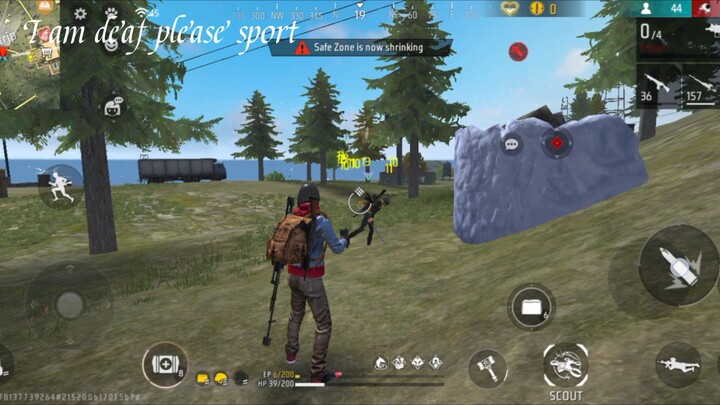 Secret Stair Trick 🔥 Enemy Shocked - Deaf Gamer Clutch 😱 Free Fire