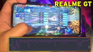 Realme GT Mobile Legends Gaming Test - FPS & Temperature Test