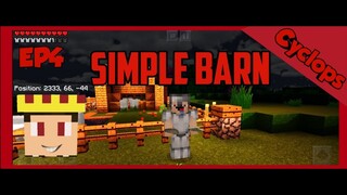 Minecraft Survival Letsplay EP4 | Simple Barn |