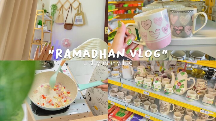 ramadhan vlog - unboxing new wok pan, hangout, cooking, etc