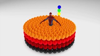Círculo de bolas de colores aprendemos colores vídeos educativos para niñosㅣ다채로운 원형 공으로 색상 배우기